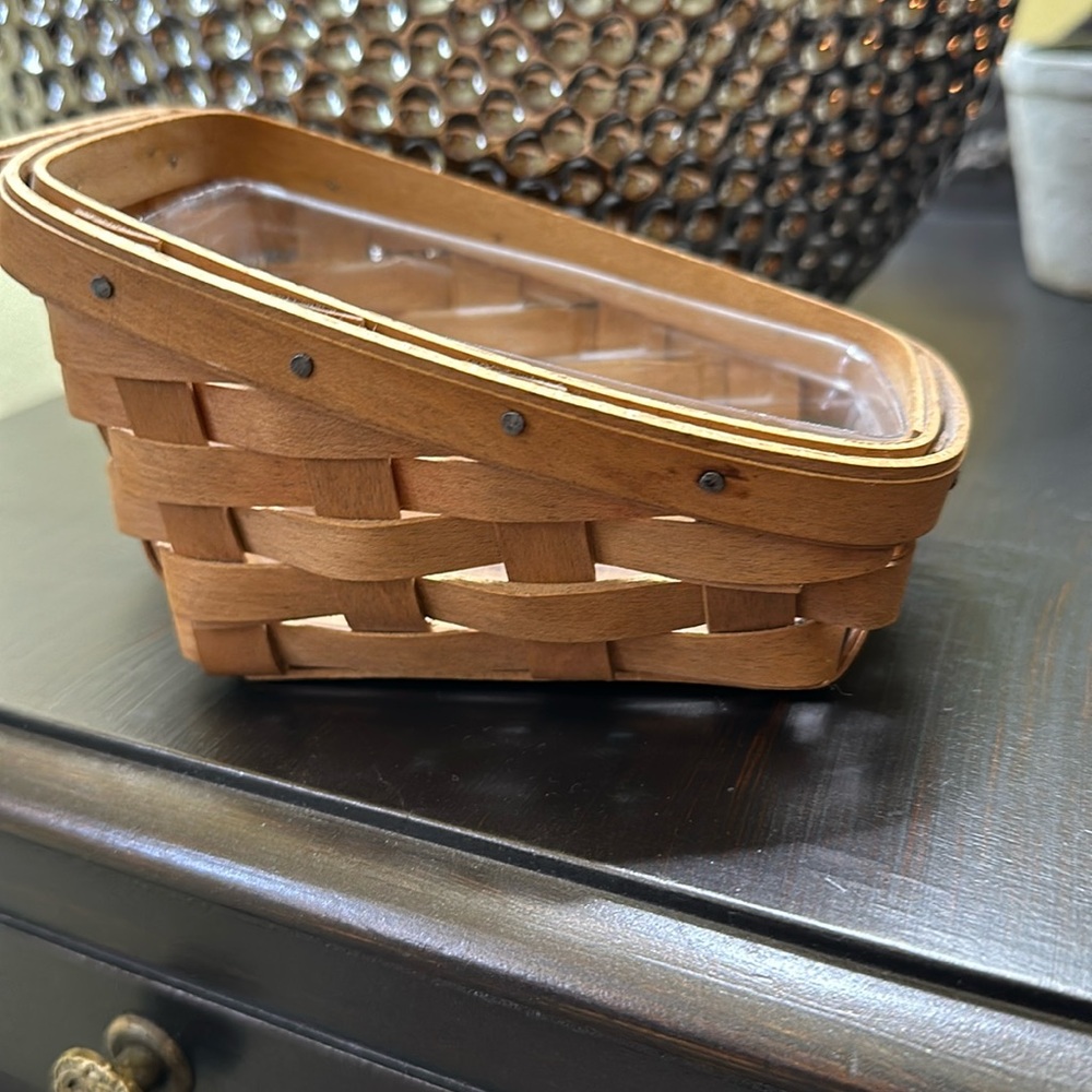 Longaberger little basket with insert